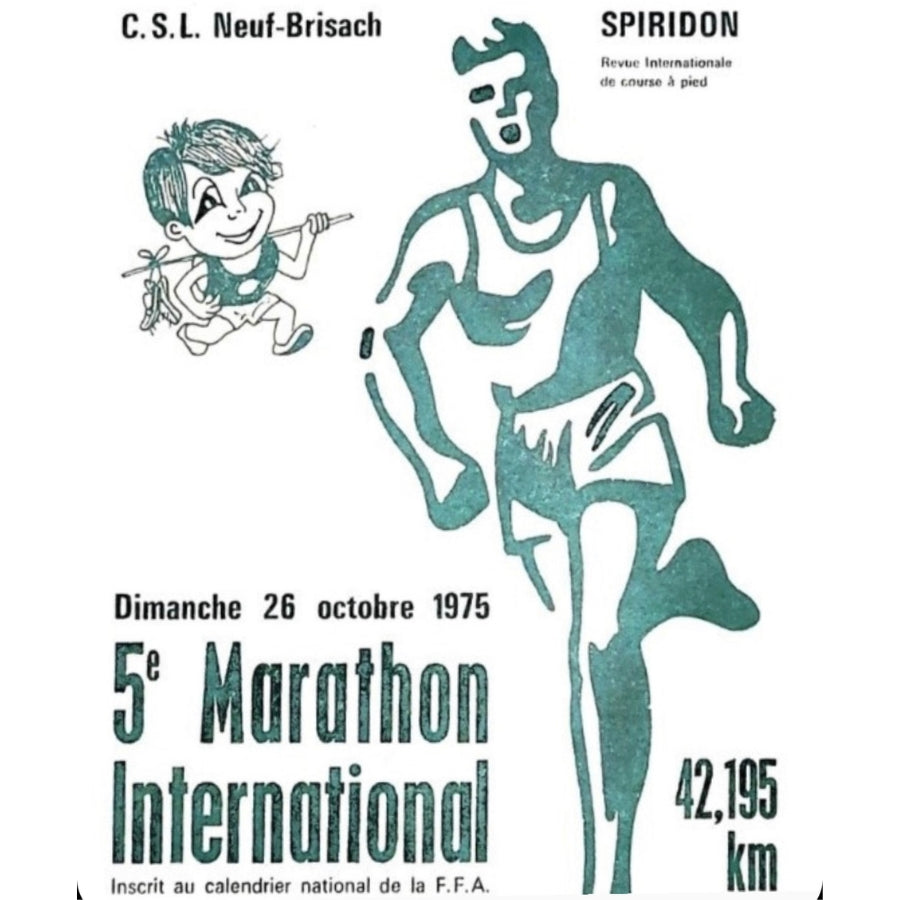 Affiche du marathon de Neuf-Brisach 1975