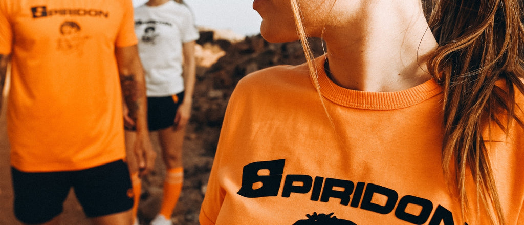 Spiridon_running_t_shirt_recycle_free_to_run_orange