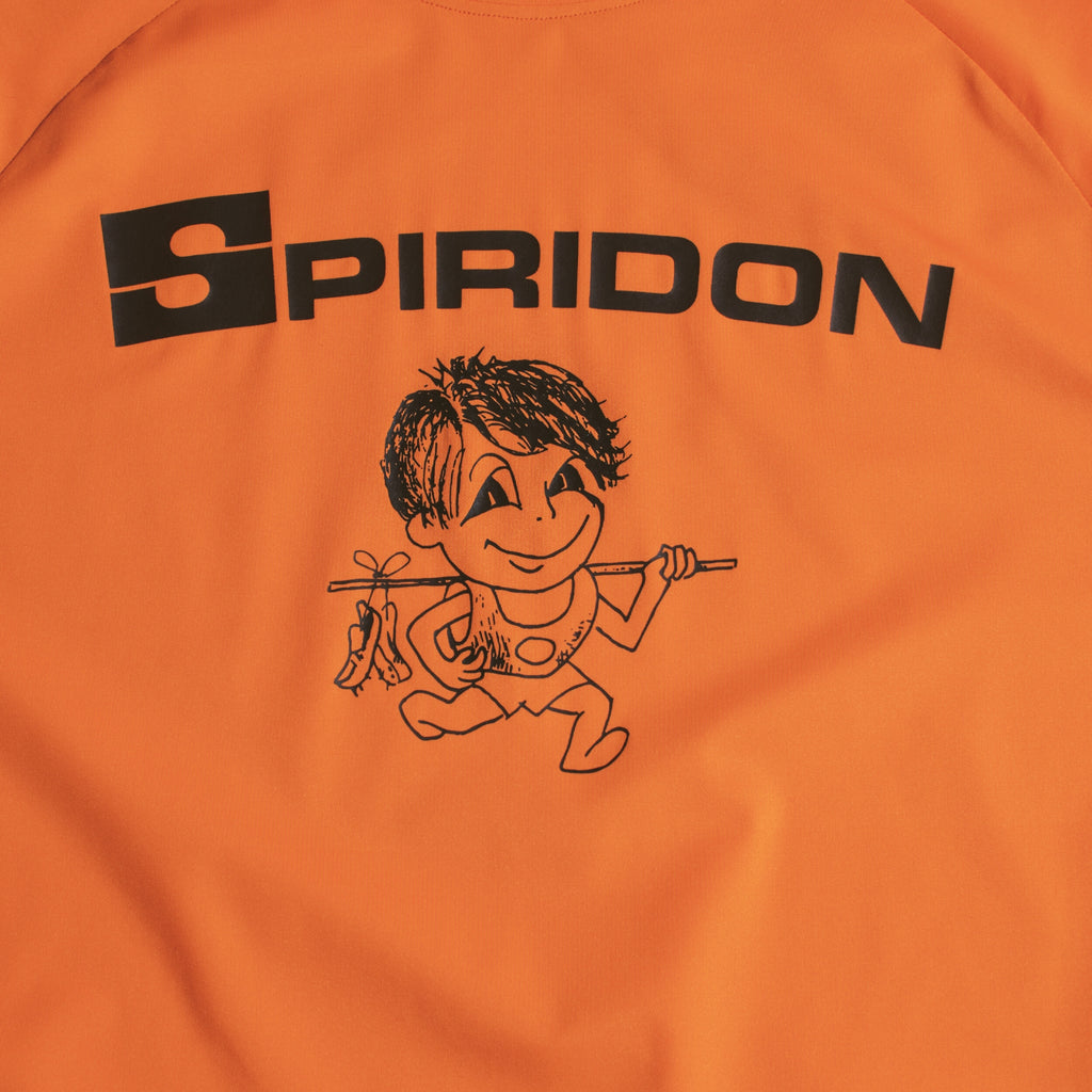 Spiridon t-shirt recyclé orange for running Fil labellisé Newlife™, Oeko-Tex® et Global Recycle standard trail marathon femme