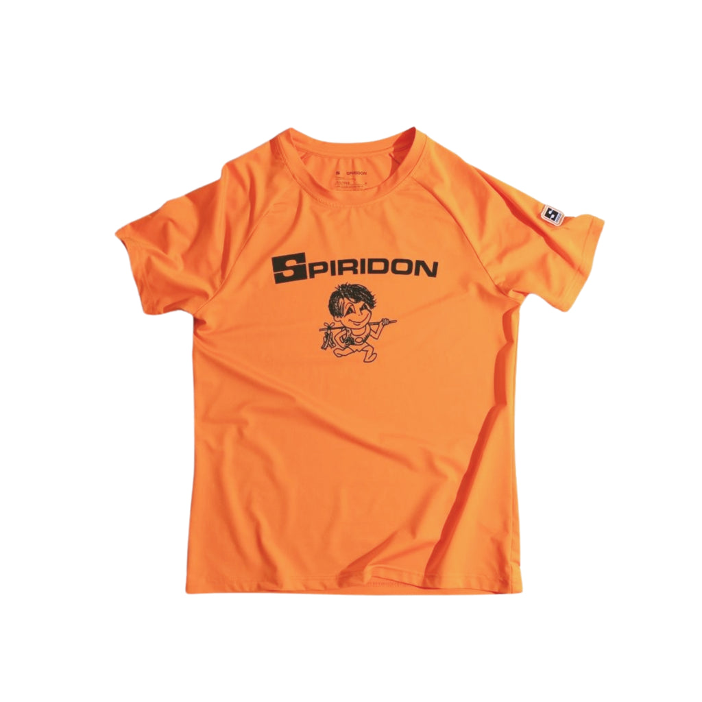 Spiridon t-shirt recyclé orange for running Fil labellisé Newlife™, Oeko-Tex® et Global Recycle standard trail marathon femme