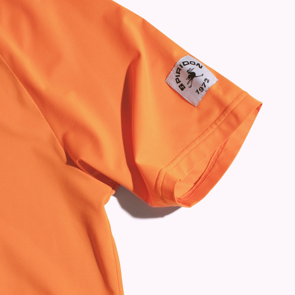 Spiridon t-shirt recyclé orange for running Fil labellisé Newlife™, Oeko-Tex® et Global Recycle standard trail marathon femme