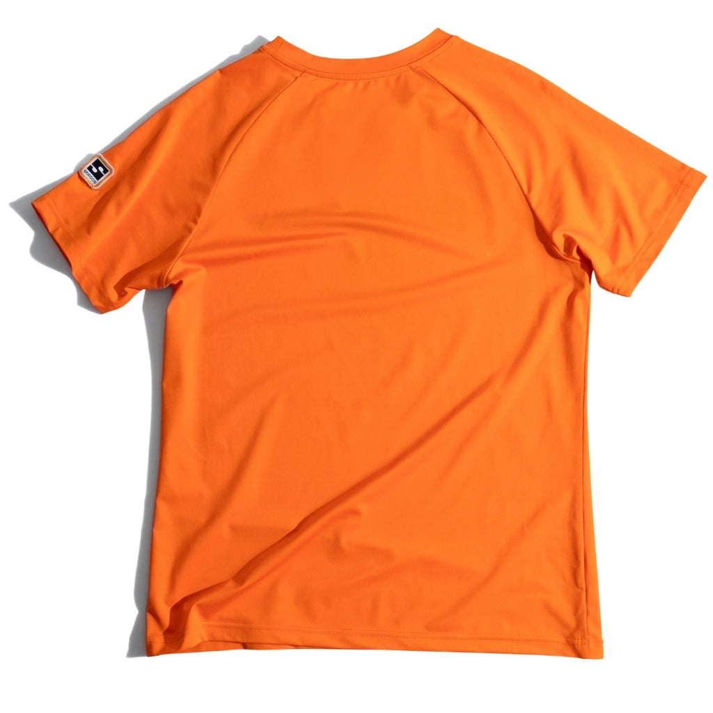 Spiridon Free To Run t-shirt recyclé orange for running Fil labellisé Newlife™, Oeko-Tex® et Global Recycle standard trail marathon