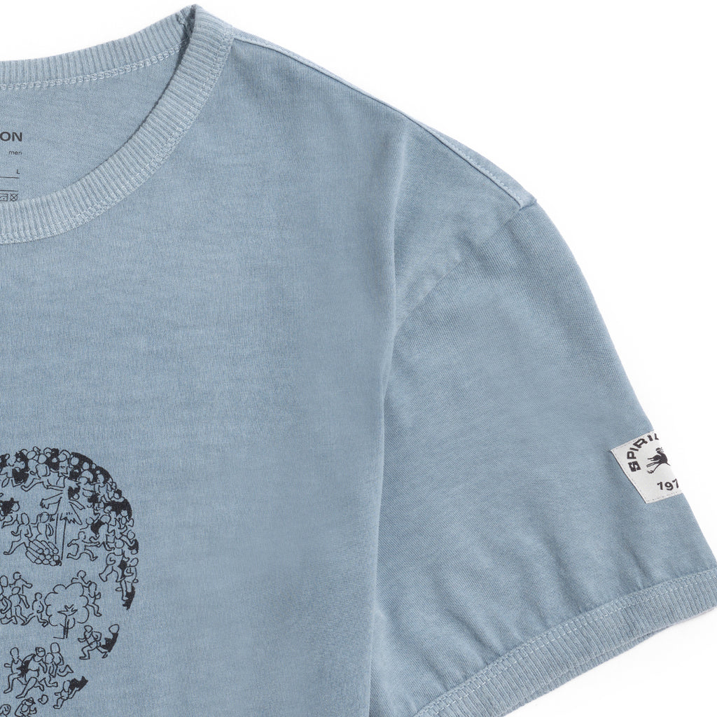 Spiridon T-shirt Bliss teintures minérales, coton biologique vintage durable free to run