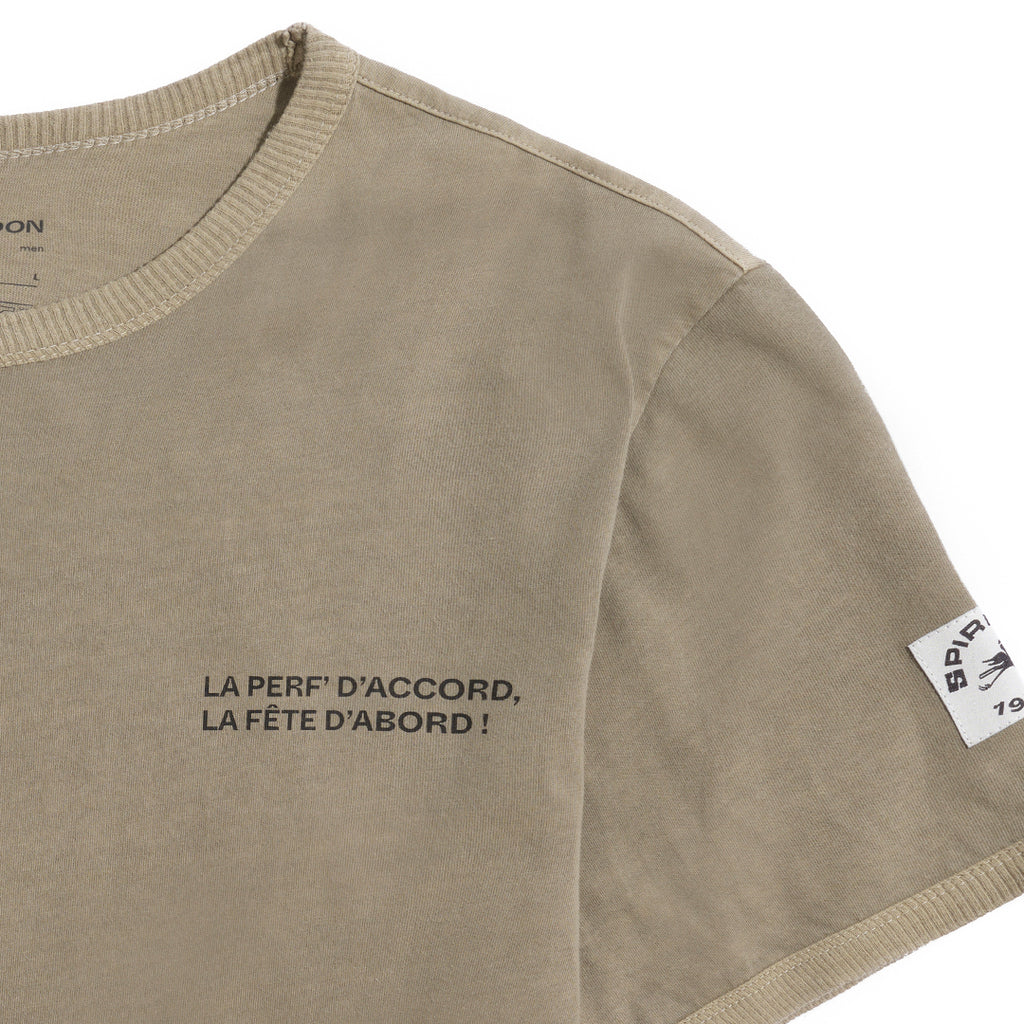 Spiridon T-shirt Mantra teintures minérales, coton biologique vintage durable free to run